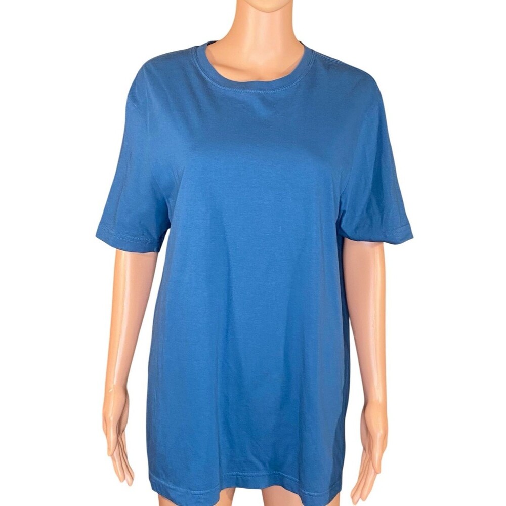 Xersion Xtreme Tee Light Blue Short Sleeve Crew Neck Workout Casual Gym SZ M